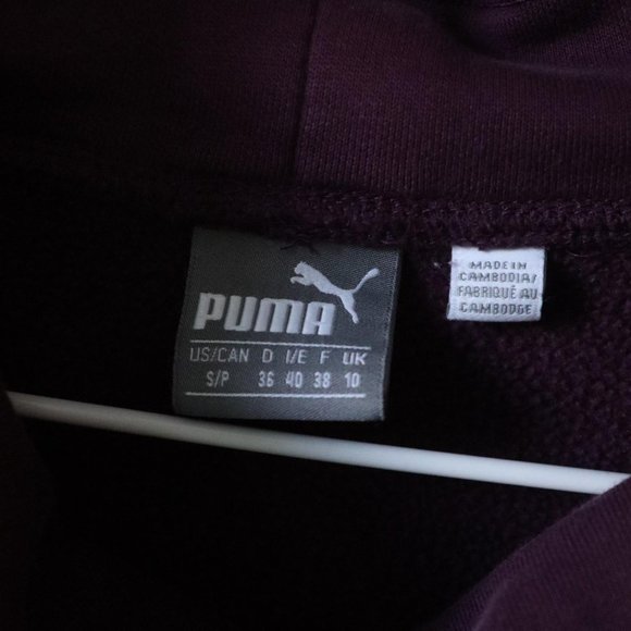 puma purple mock neck sweatshirt - Picture 3 of 3